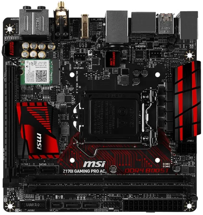 материнская плата MSI Z170I GAMING PRO AC